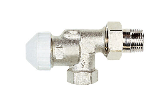 Watts TVE-S omvendt radiatorventil 1/2" x 1/2" utv/inv  – M30x1,5