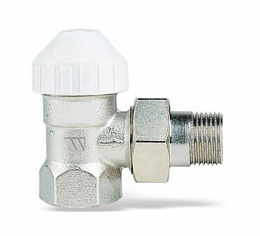 Watts 130SN vinkel radiatorventil 1/2" nippel/mutter x 1/2" inv. – M30