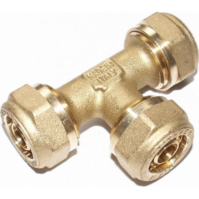 T-rør 20 x 20 x 20mm PEX