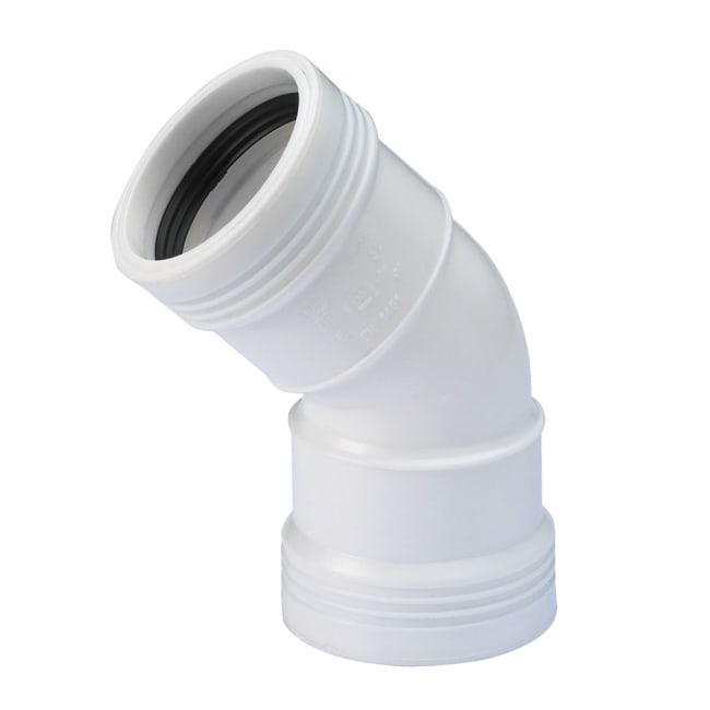 50X45° WAFIX PP PLUSS BEND HVIT