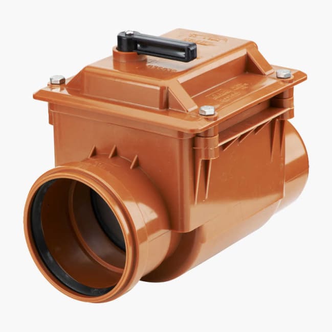 110mm tilbakeslagsventil m/muffe