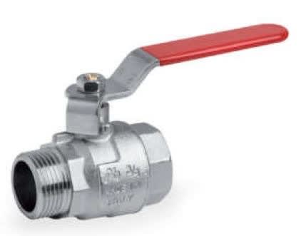 Kuleventil 1 1/4"  inn/utv.g med lang arm