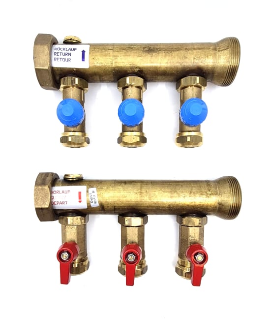 Industrifordeler INDU2054M KVSR25 MS02 - 3 kurser, 25x2,3mm kuplinger