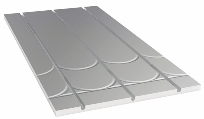 AB EPS rehab gulvvarmeplate cc200 m/ alu.folie for ø16mm rør, 1200x600x20mm (0,72m²/plate)