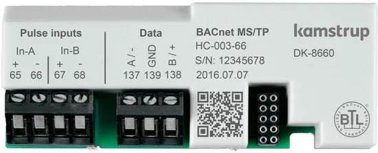 Multical BACnet MS/TP, inputs
