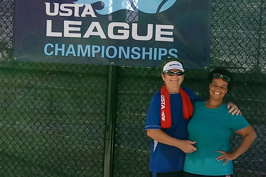 Diane and Heather in Orlando at a Sectionals Event in 2017