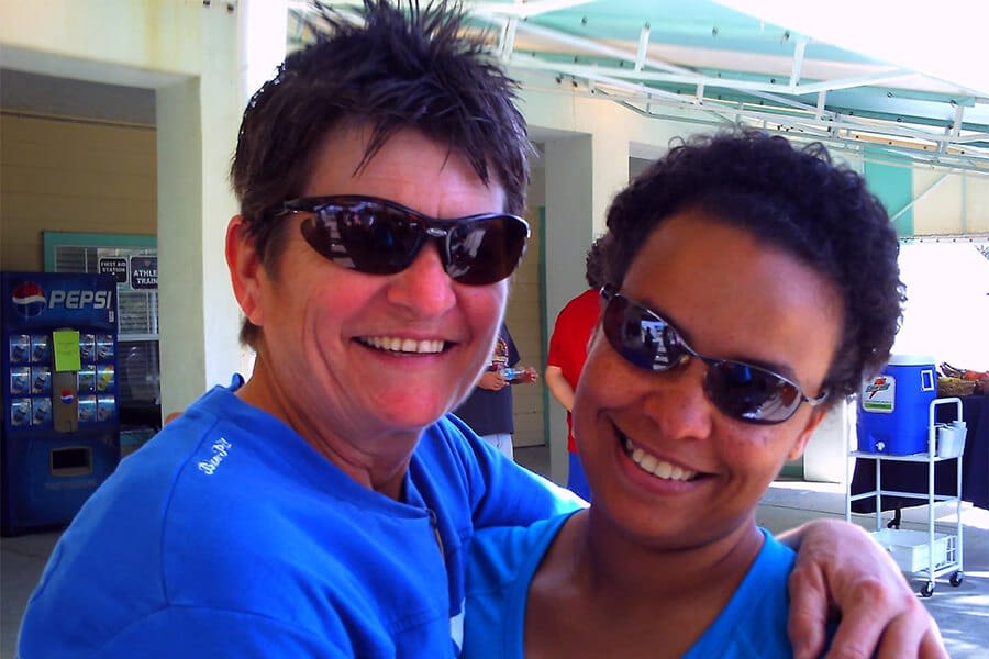 Diane and Heather in Daytona for a Sectionals Event in 2012