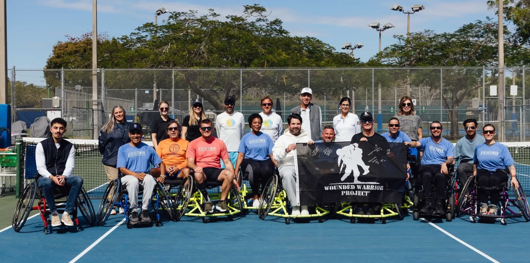 USTA Florida Teams Up with Wounded Warrior Project for Wheelchair Tennis Clinic