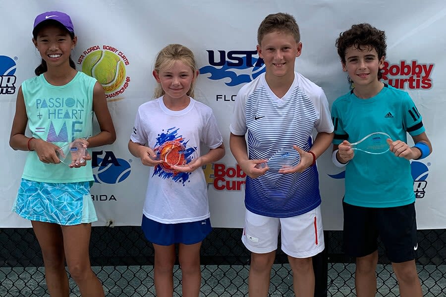 Tampa’s Allcott, Odessa’s Tong Win 2019 USTA Florida ‘Bobby Curtis’ Orange Ball Team Tennis Sectionals