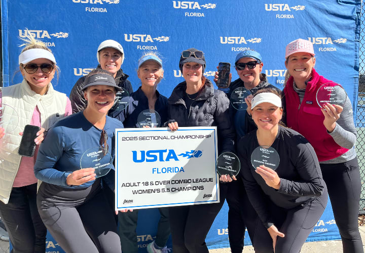 Tennis Athletes Battle Historic Freezing Temperatures at Combo 18 & Over 5.5/7.5/9.5 & Combo 50 & Over Men’s 8.5 Sectional Championships