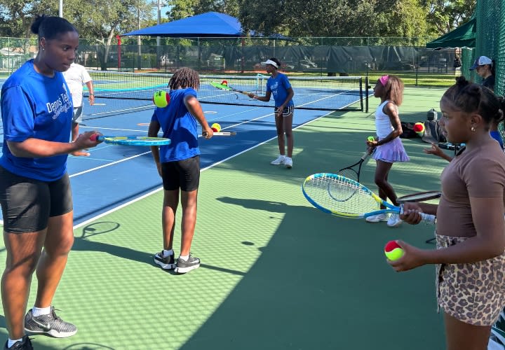 USTA Florida, Dennis Tennis Serving Love, Kamp United Team Up for Back-to-School Tennis Clinic