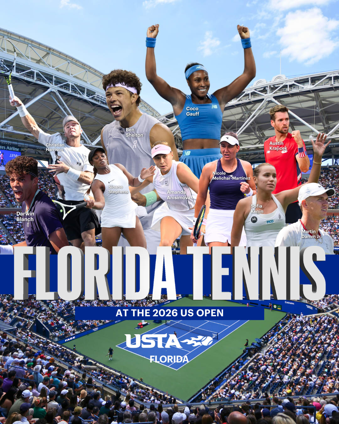 Gauff, Shelton Lead Florida’s Deep Talent Lineup at the 2026 US Open