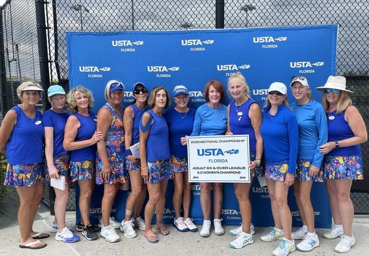 First 2025 Adult League Sectional Championships in the Books with Adult 65 & Over Tennis