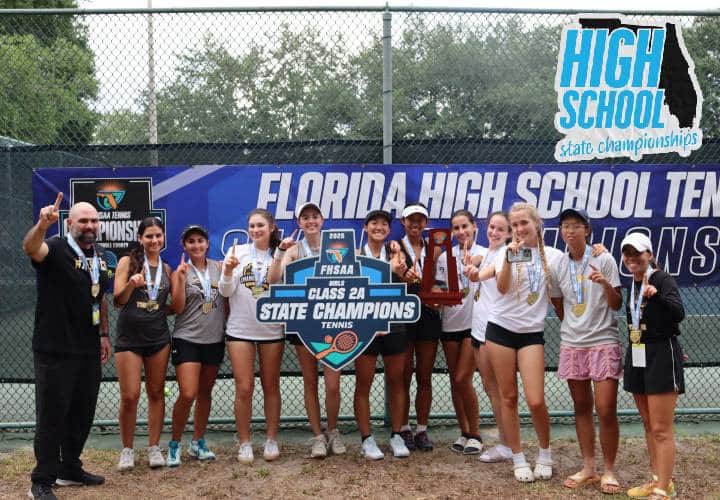 FHSAA 2025 Tennis State Championship 2A & 4A Team, Individual Results