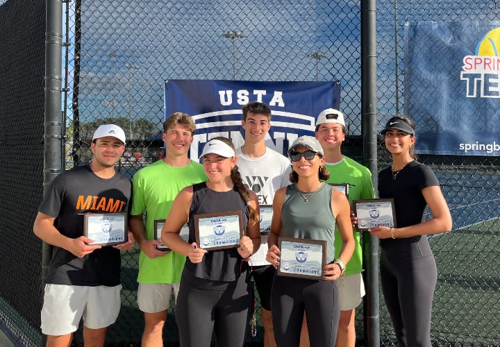 University of Miami Wins Tennis on Campus Sectional Championship; Books Trip to Rome