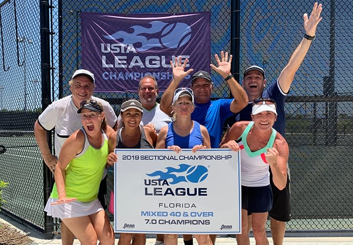 Broward Almost Sweeps at USTA Florida Mixed 40 & Over 7.0/9.0 League Sectionals Tennis