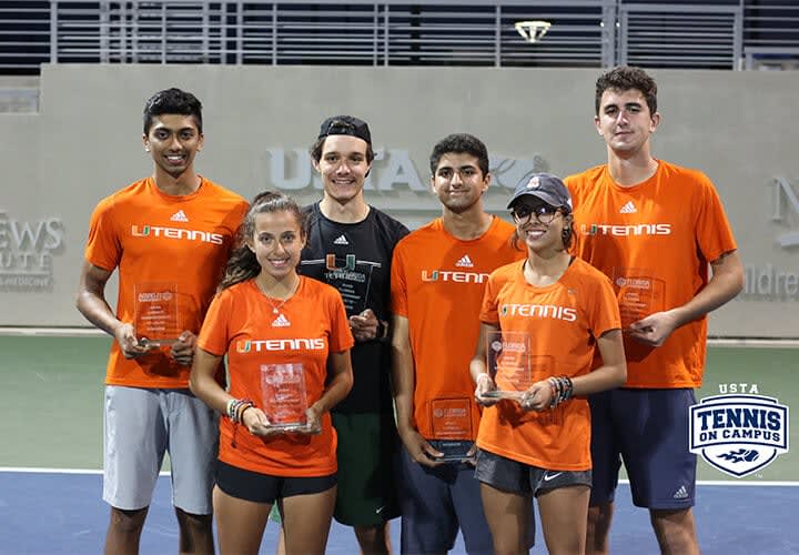 University of Miami Repeats as USTA Florida ‘Tennis on Campus’ Sectionals Champion