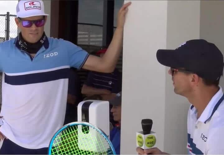 “The Koz” Goes Behind the Scenes at Bryan Brothers Tennis Clinic