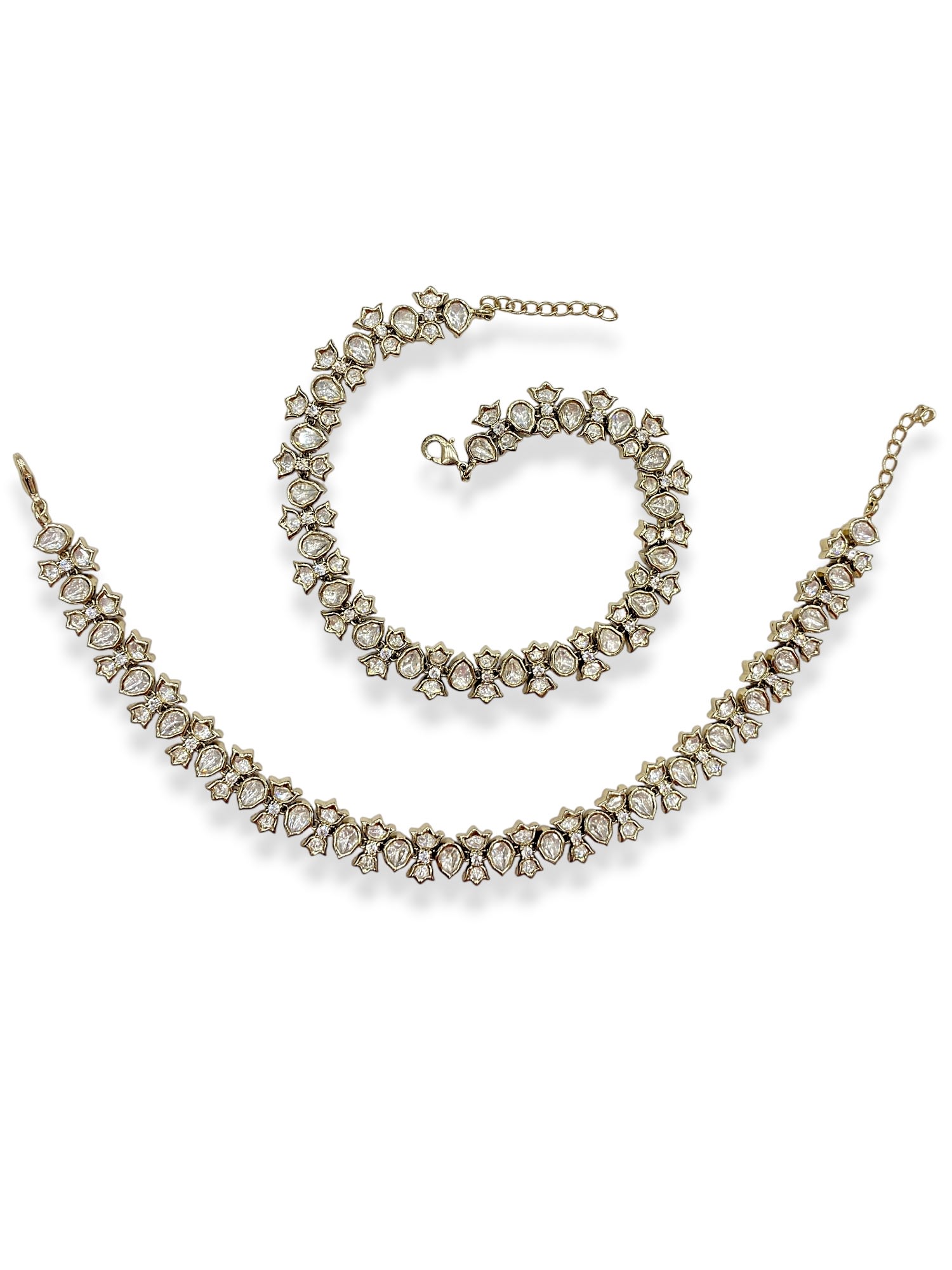 Elegant Mehendi Finish Premium Kundan Payal thumbnail 3