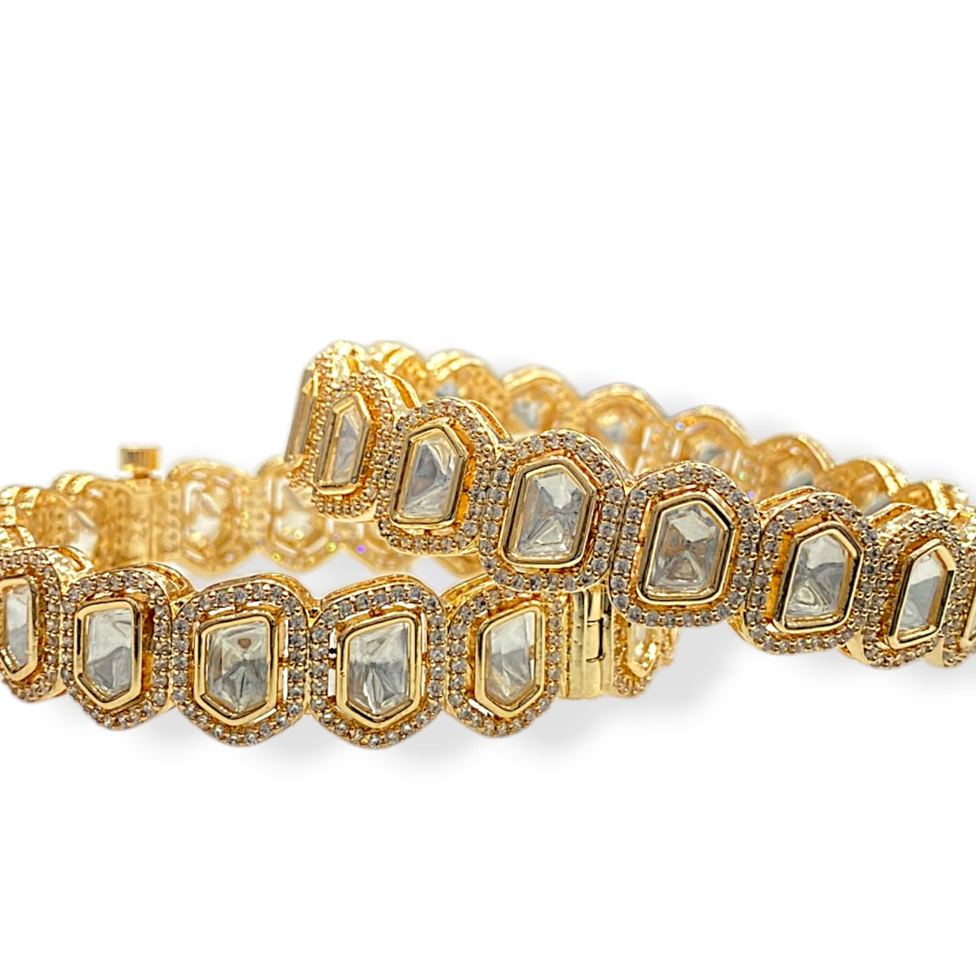 Navratri Kundan Kada Set thumbnail 4