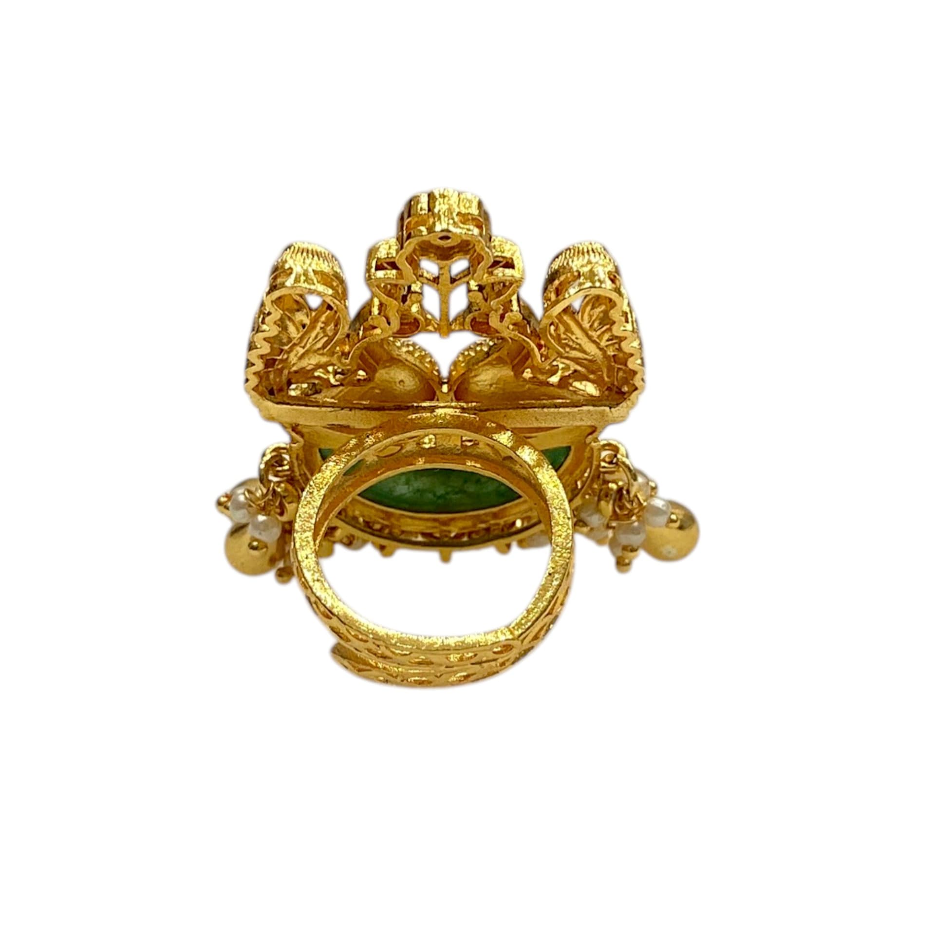Navratri Kundan Ring thumbnail 5