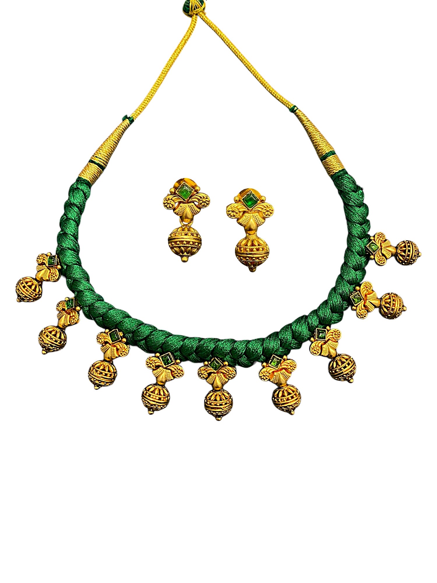 Festive Temple Rani Haar — handcrafted Necklace Sets by Sirini Jewellery