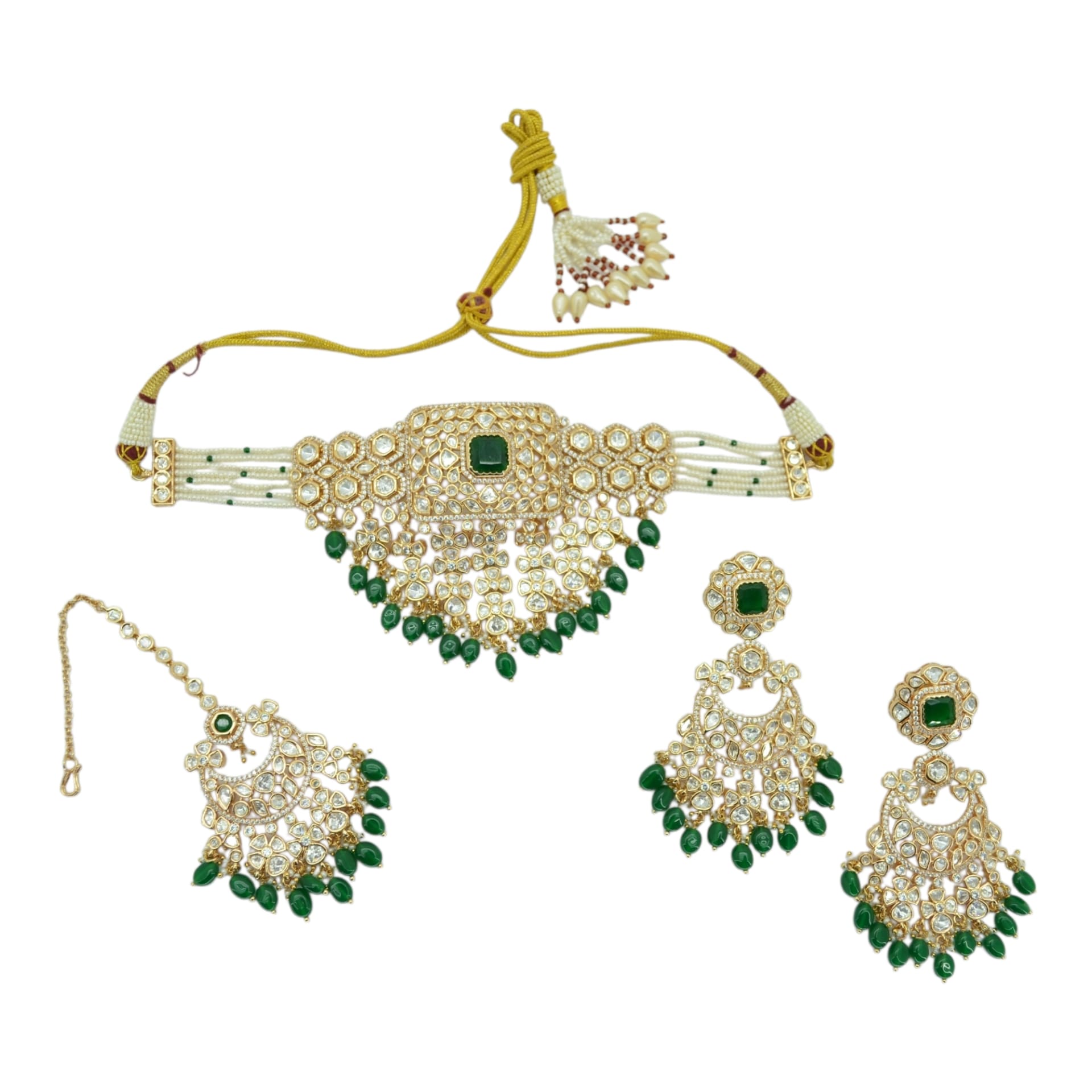 Reception Choker Set — handcrafted Necklace Sets by Sirini Jewellery