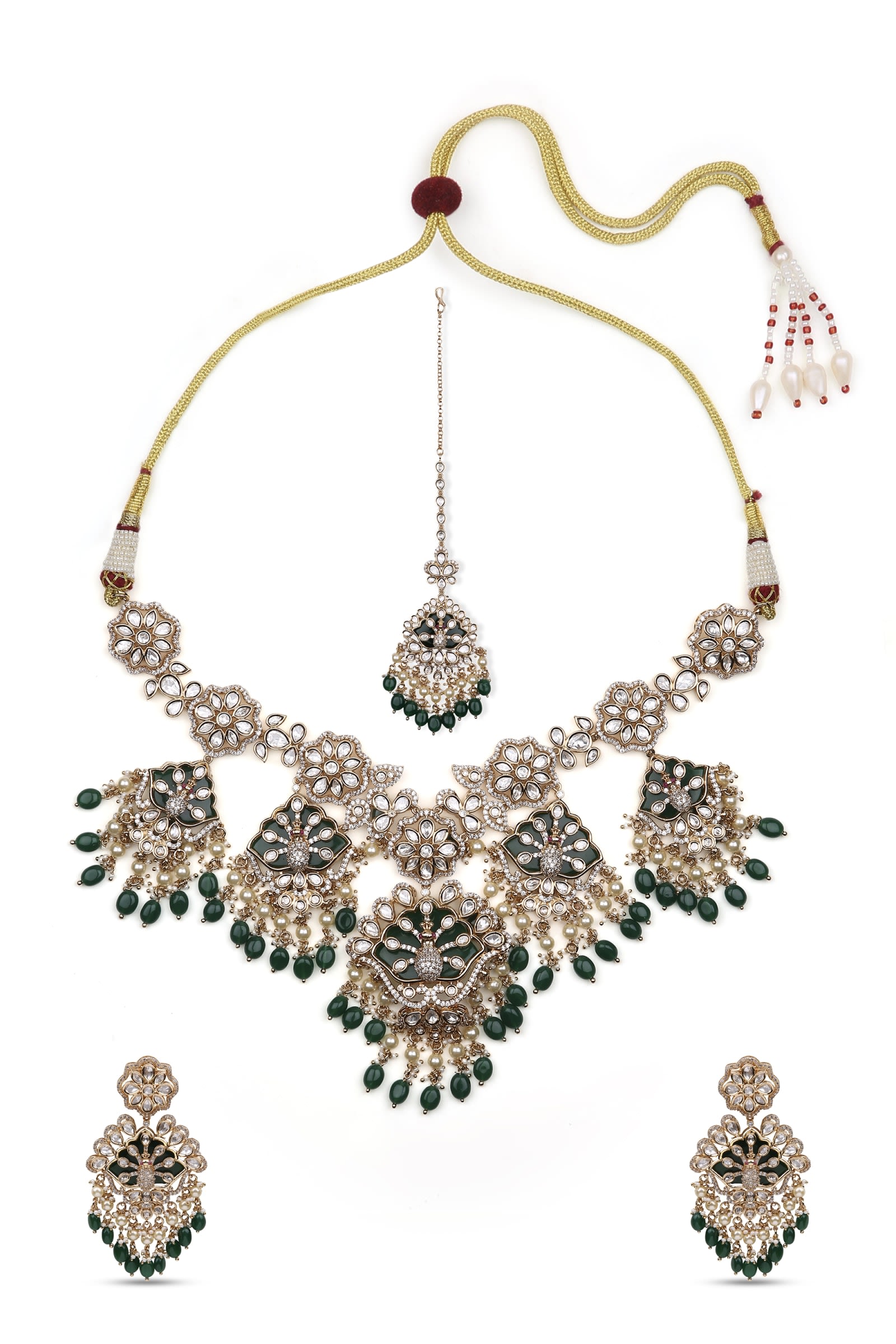 Navratri Pearl Pendant Set thumbnail 2