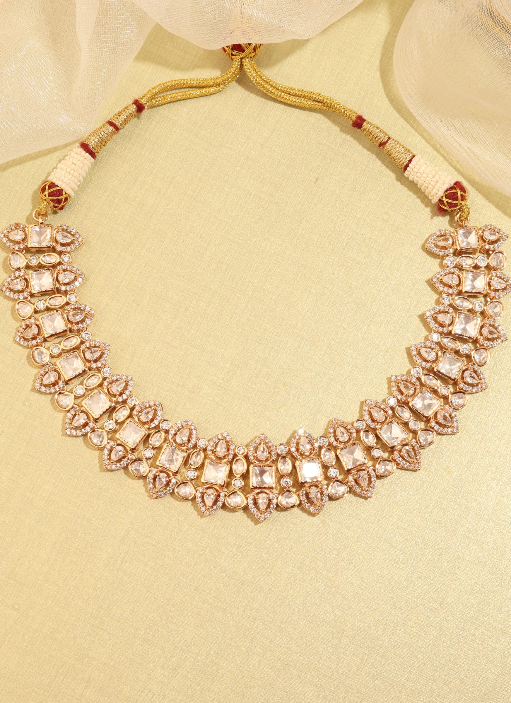 Bridal Antique Gold Haar Set thumbnail 3