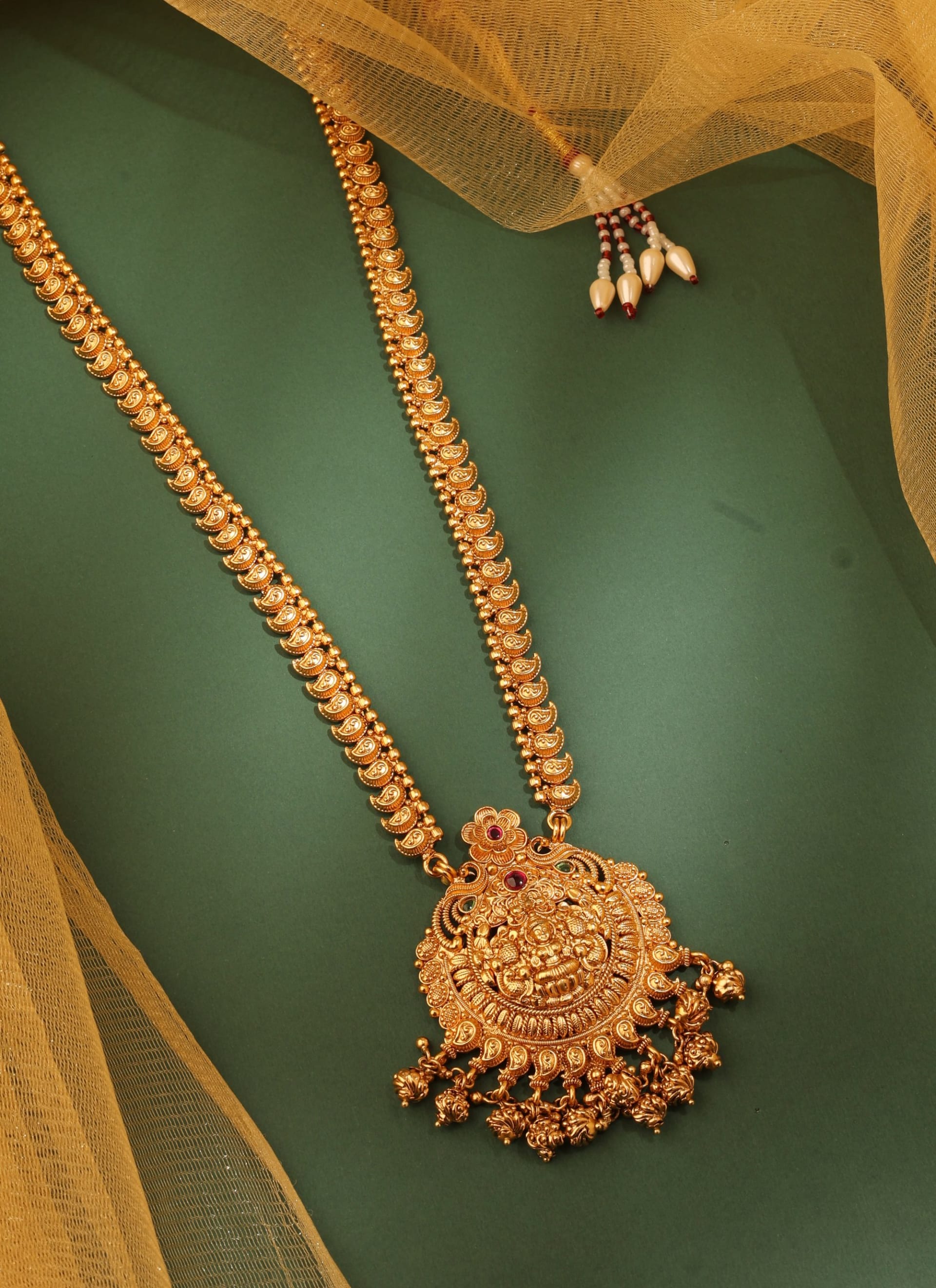 Bridemaids Temple Long Haar — handcrafted Long Sets by Sirini Jewellery