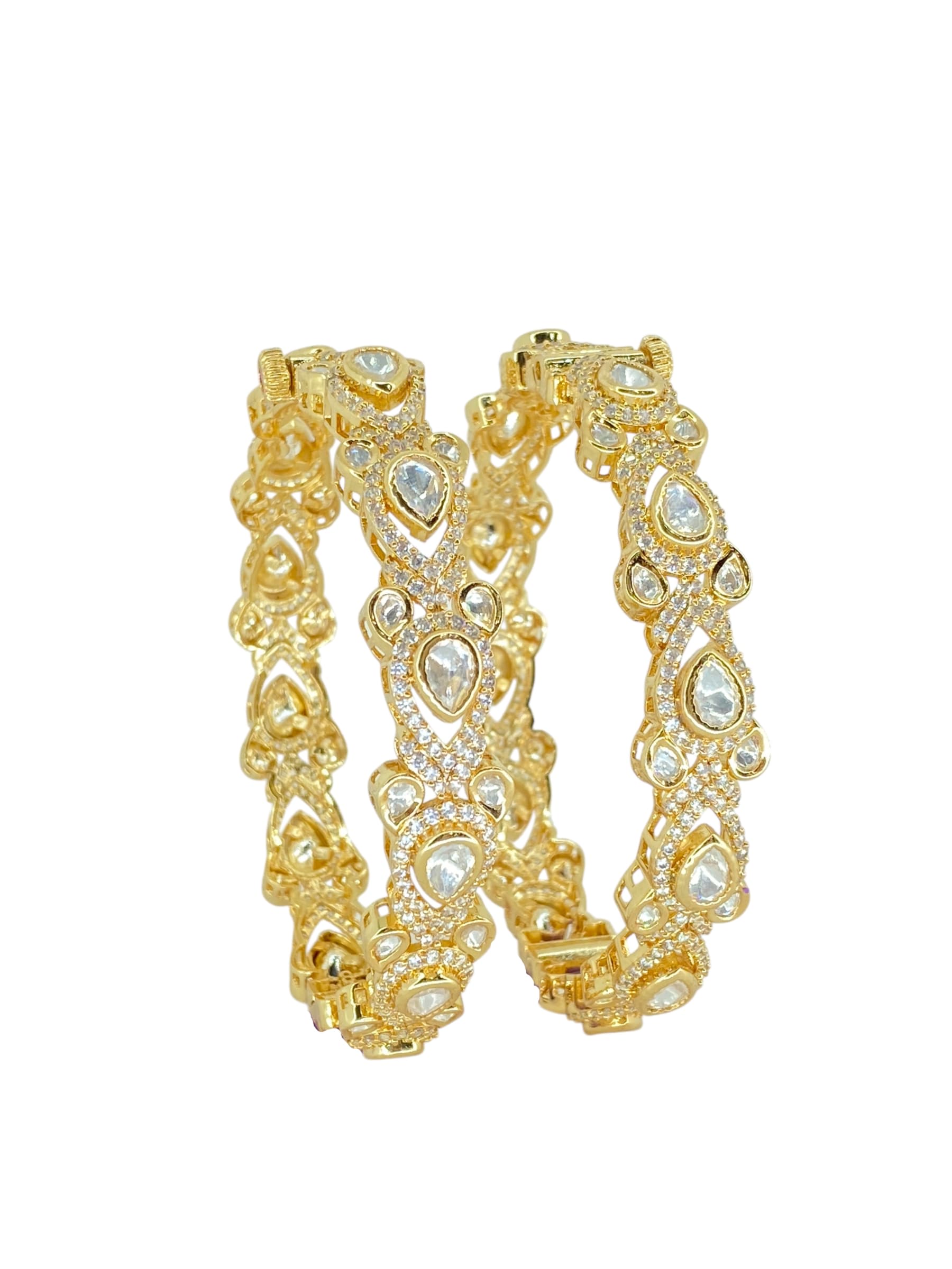 Festive Kundan Bangles — main view | Sirini Jewellery