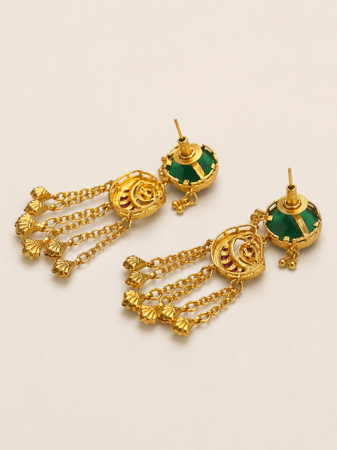 Festive Kundan Jhumkis thumbnail 3