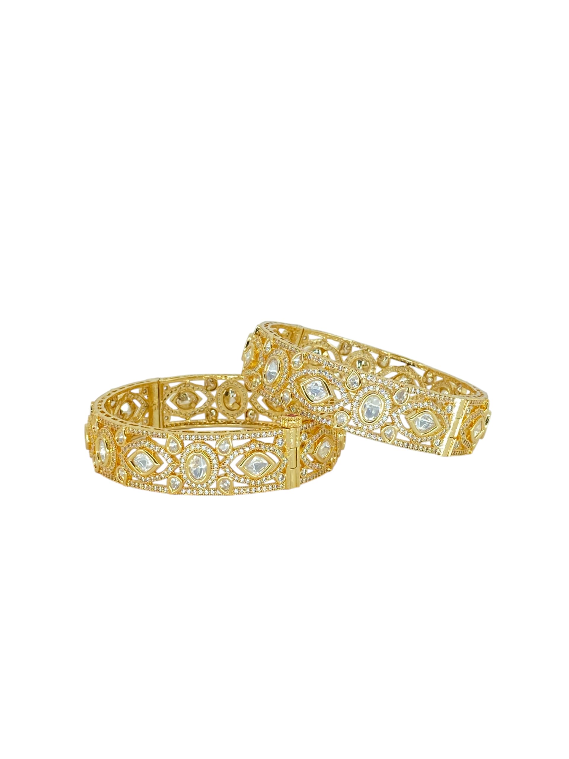 Festive Kundan Bangles thumbnail 3