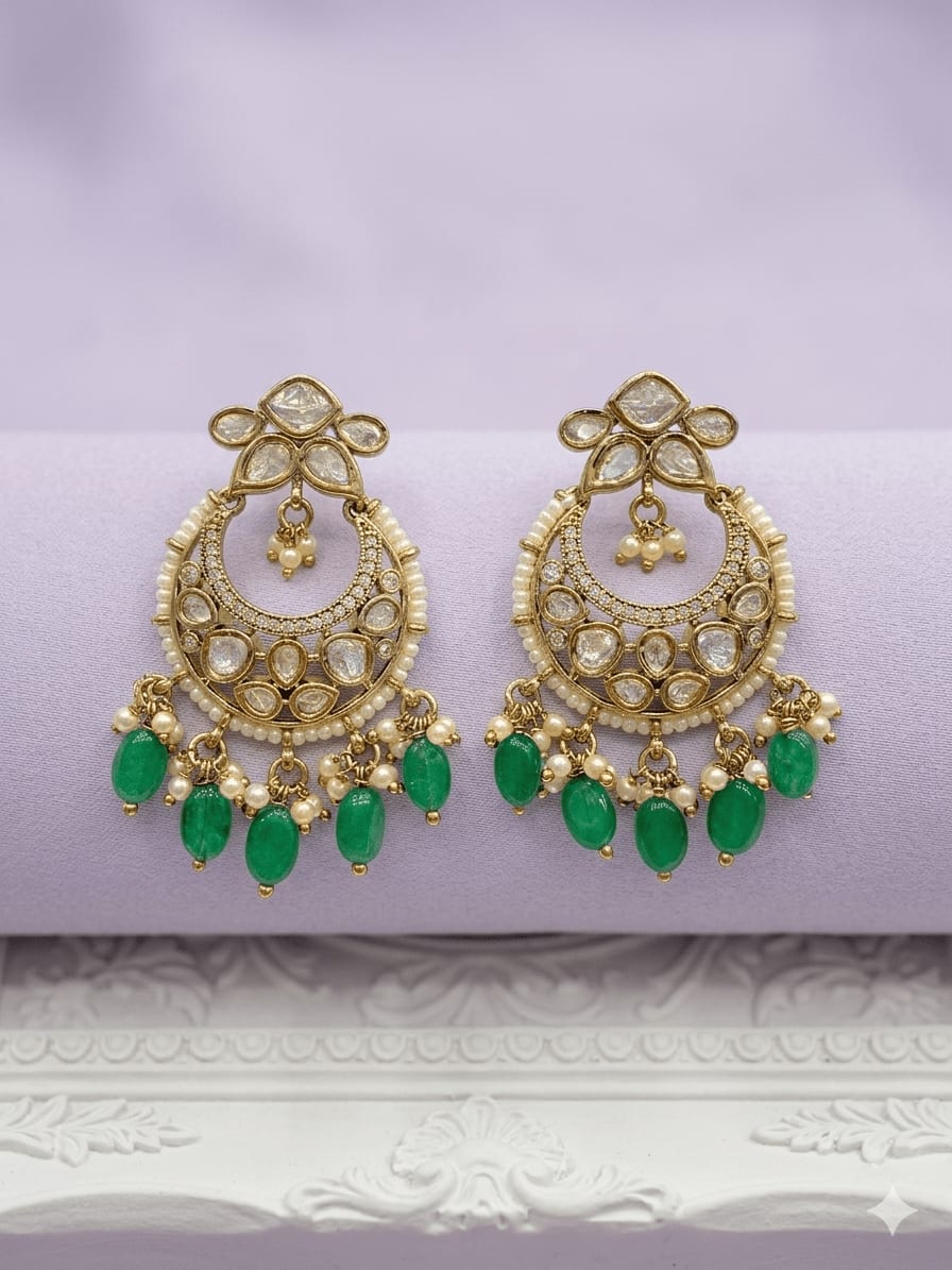Navratri Pearl Earring Set thumbnail 5
