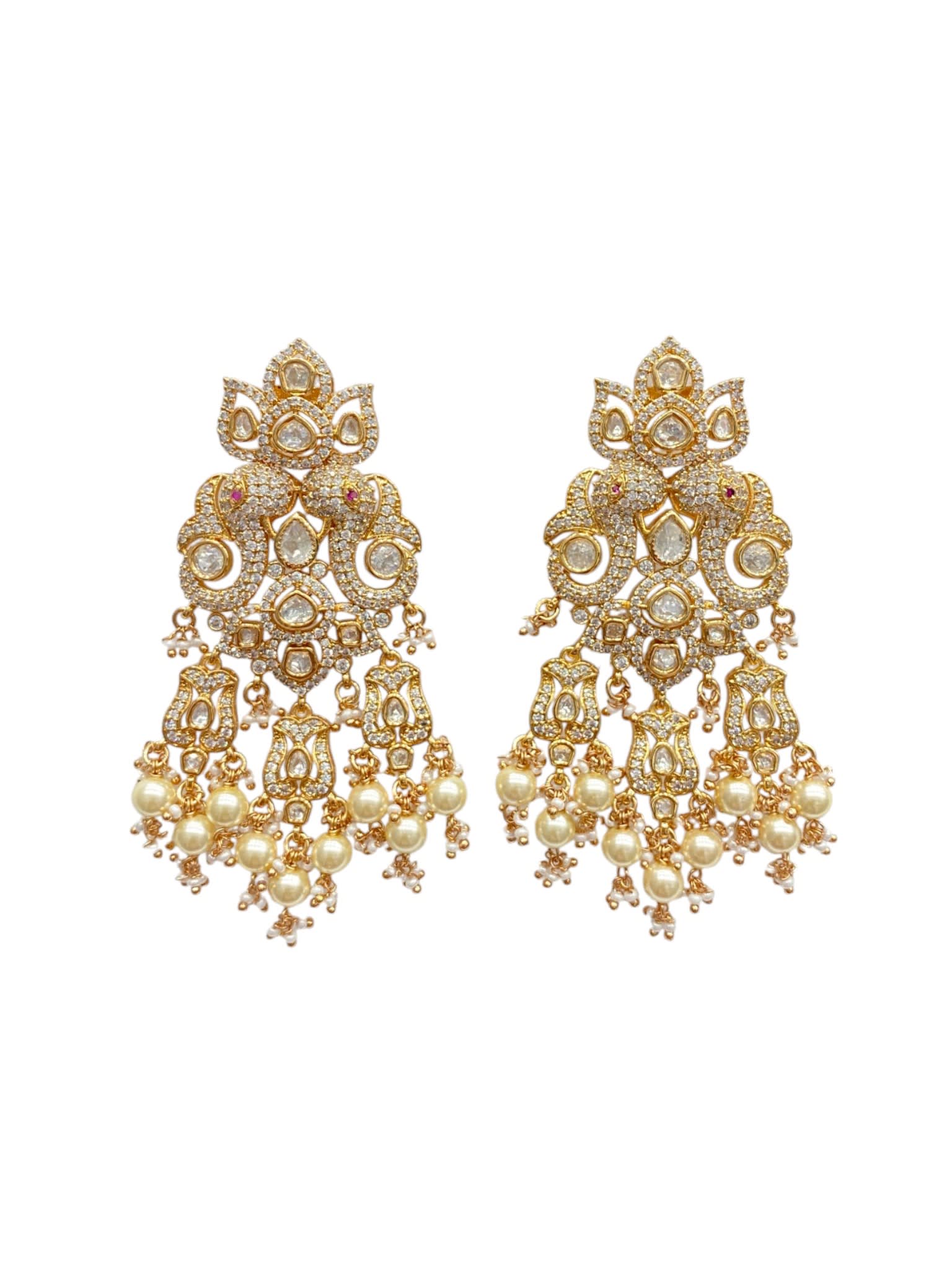 Navratri Pearl Earring Set thumbnail 2