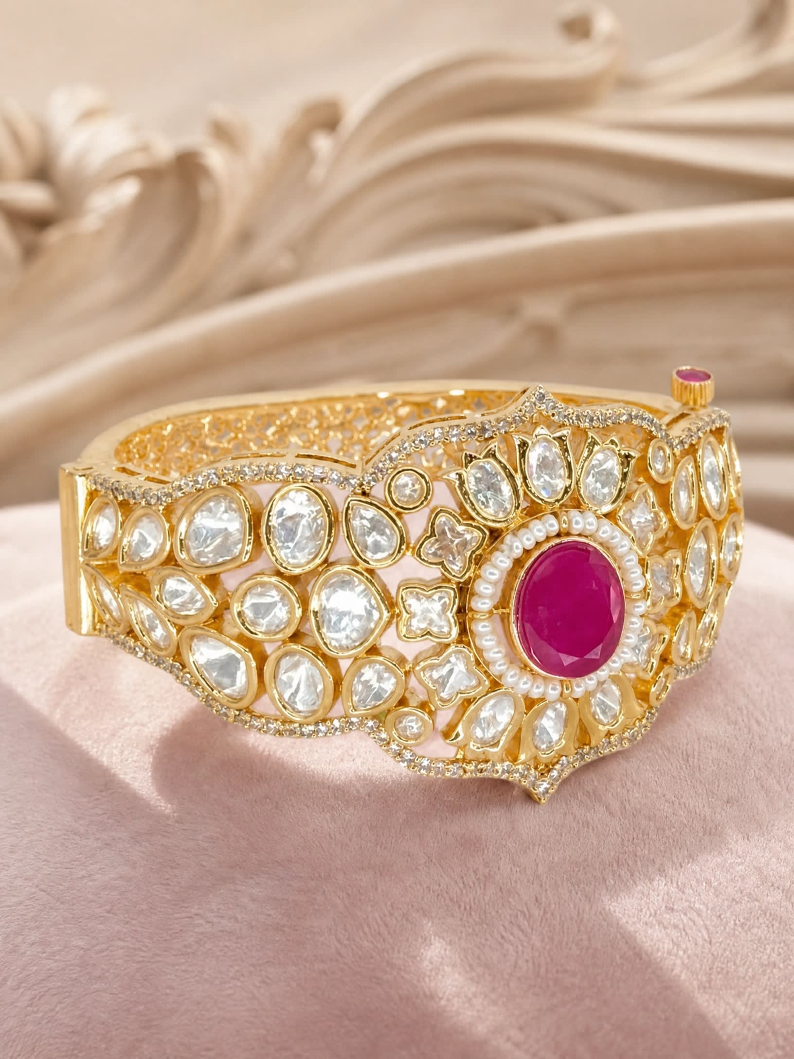 Ruby Polki Royale Bracelet thumbnail 5