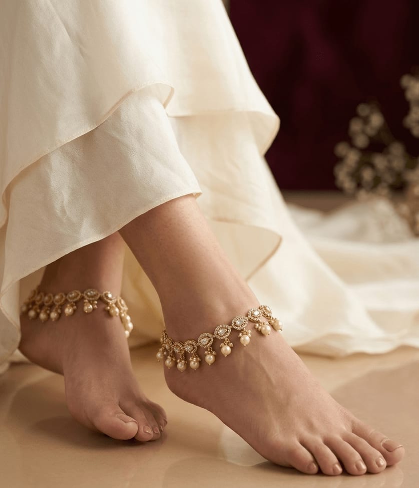 Regal Kundan Payal | Sirini Jewellery