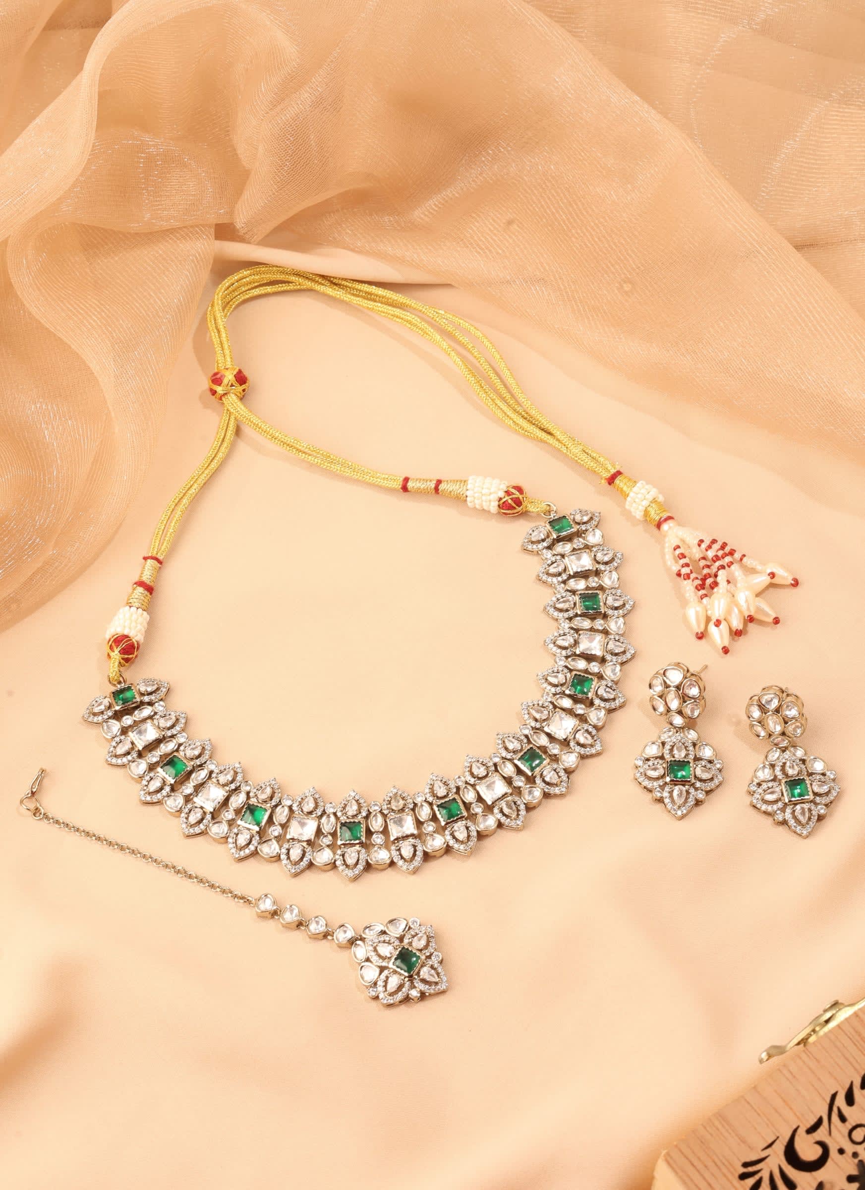 Mehendi Finish Jewelry — handcrafted Necklace Sets by Sirini Jewellery