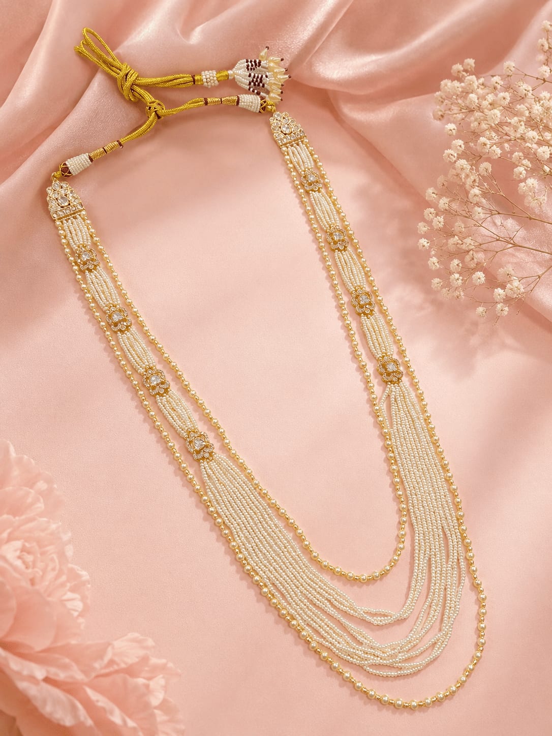 Pearl Elegance Groom Mala — handcrafted Groom Mala by Sirini Jewellery