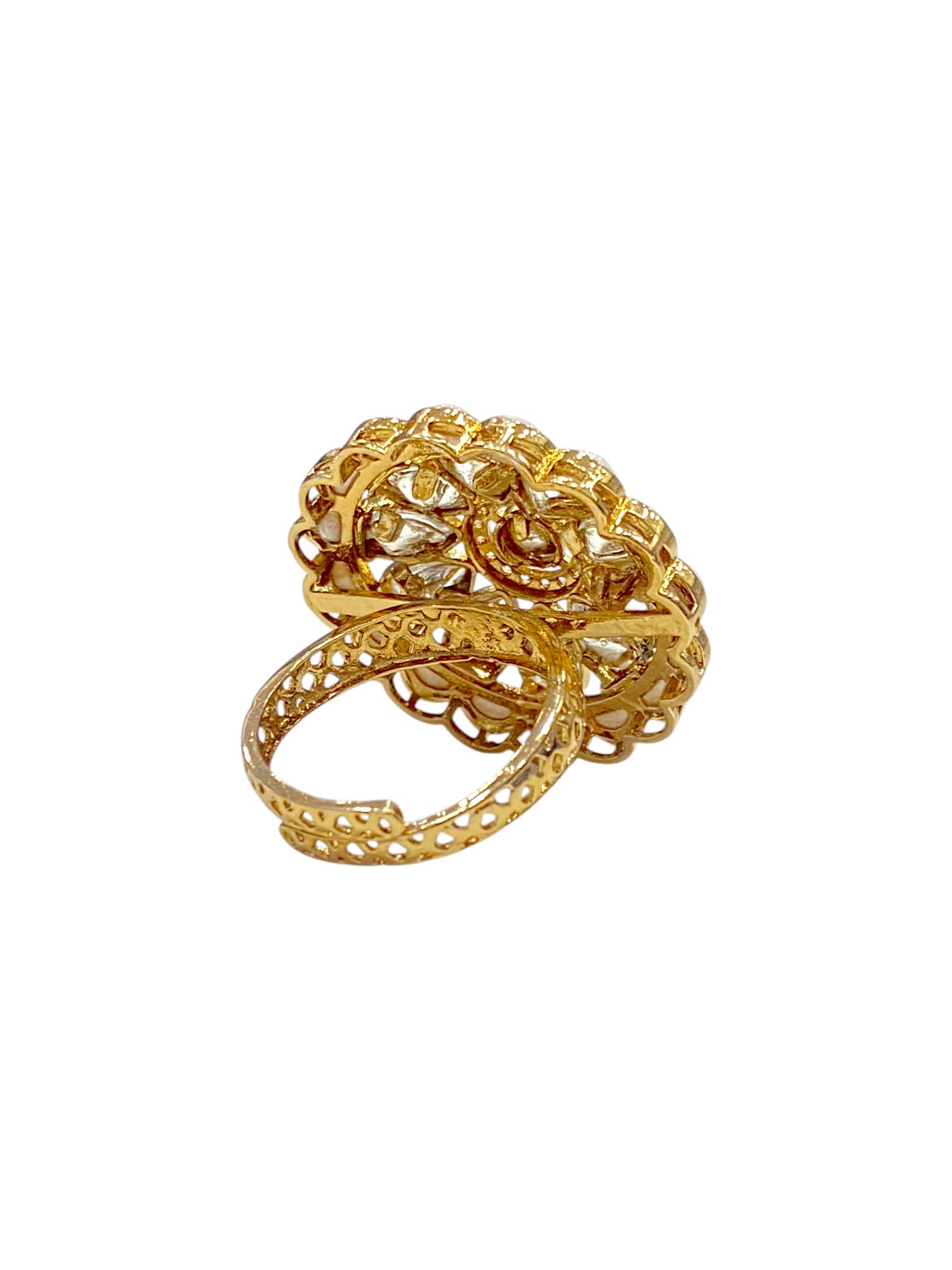 Floral Elegance White Ring thumbnail 4