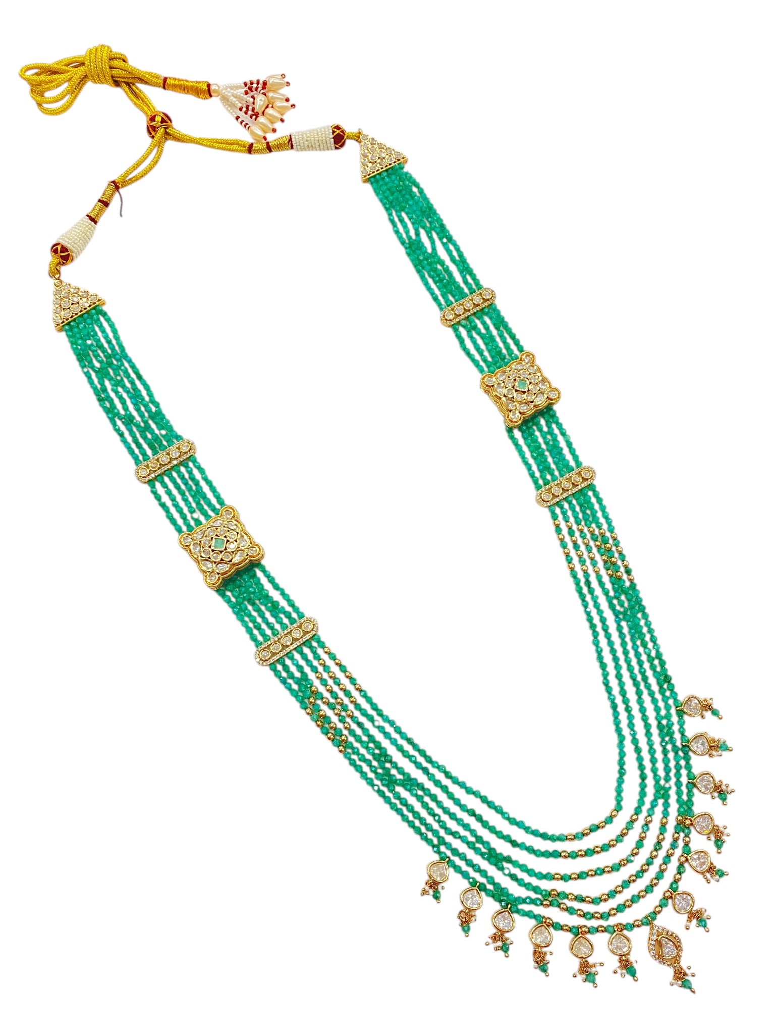 Regal Emerald Layered Mala thumbnail 5