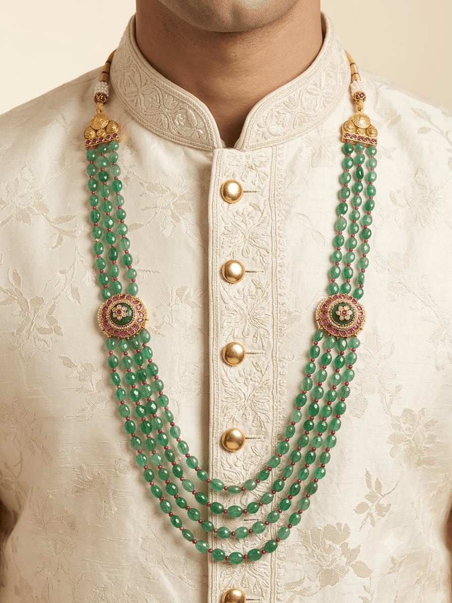 Traditional Groom Mala — handcrafted Groom Mala by Sirini Jewellery