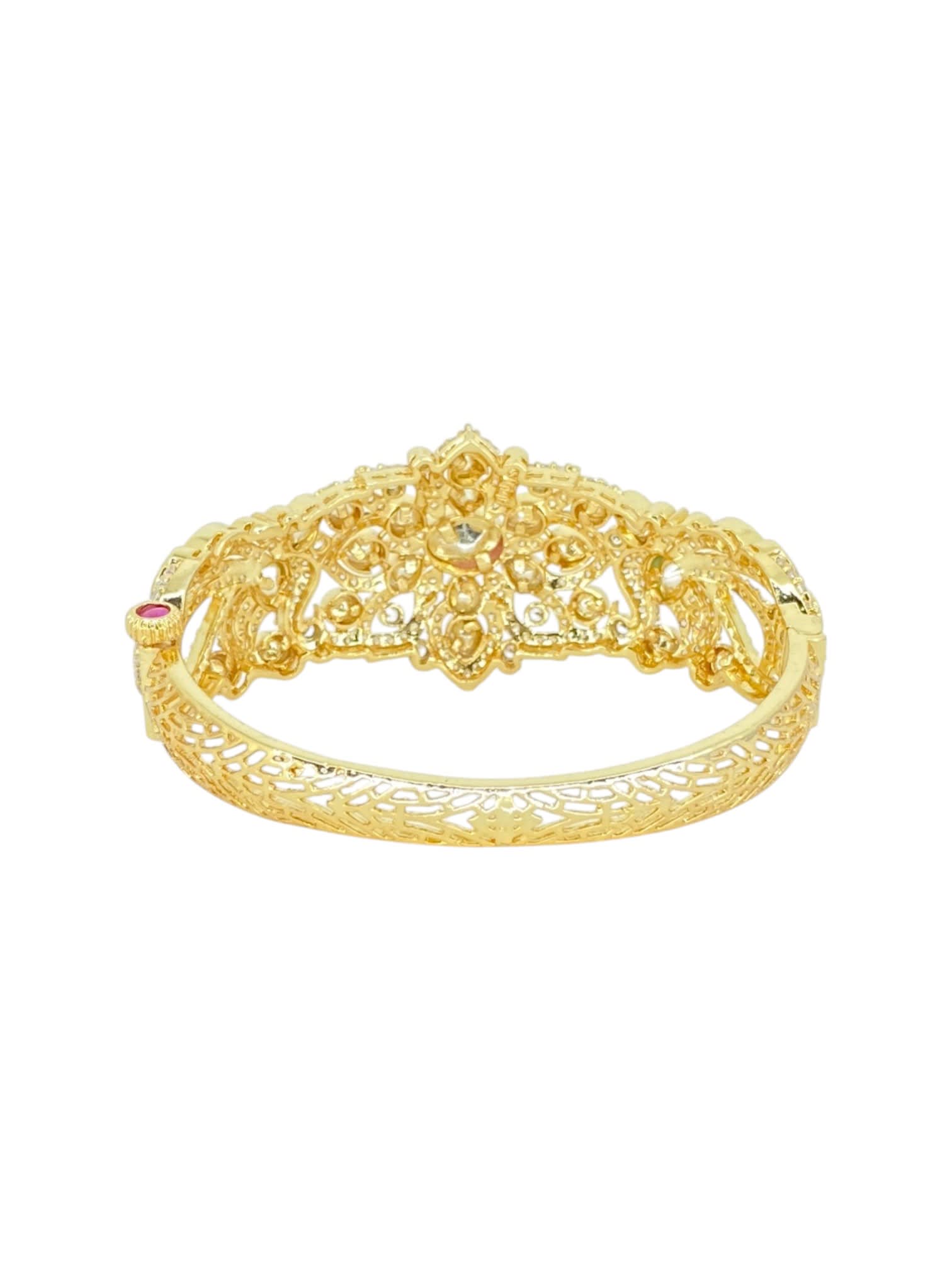Classic Floral Kundan Bracelet thumbnail 6