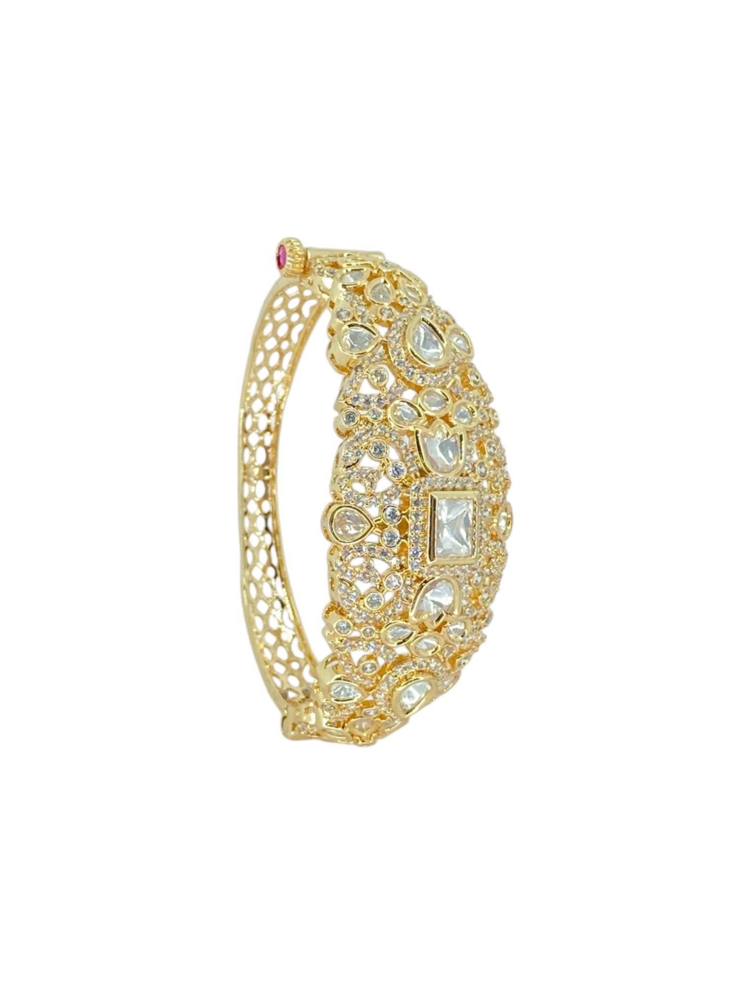 Square-Cut Polki Elegance Bracelet thumbnail 5