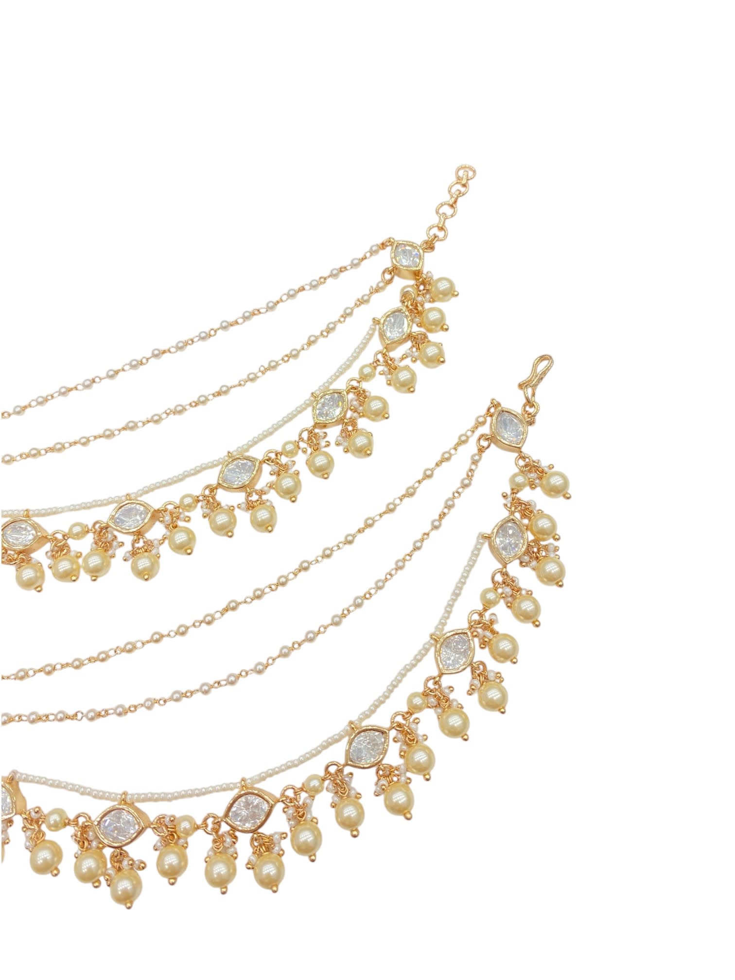 Bahubali Sleek Kaan Chain Pair thumbnail 3