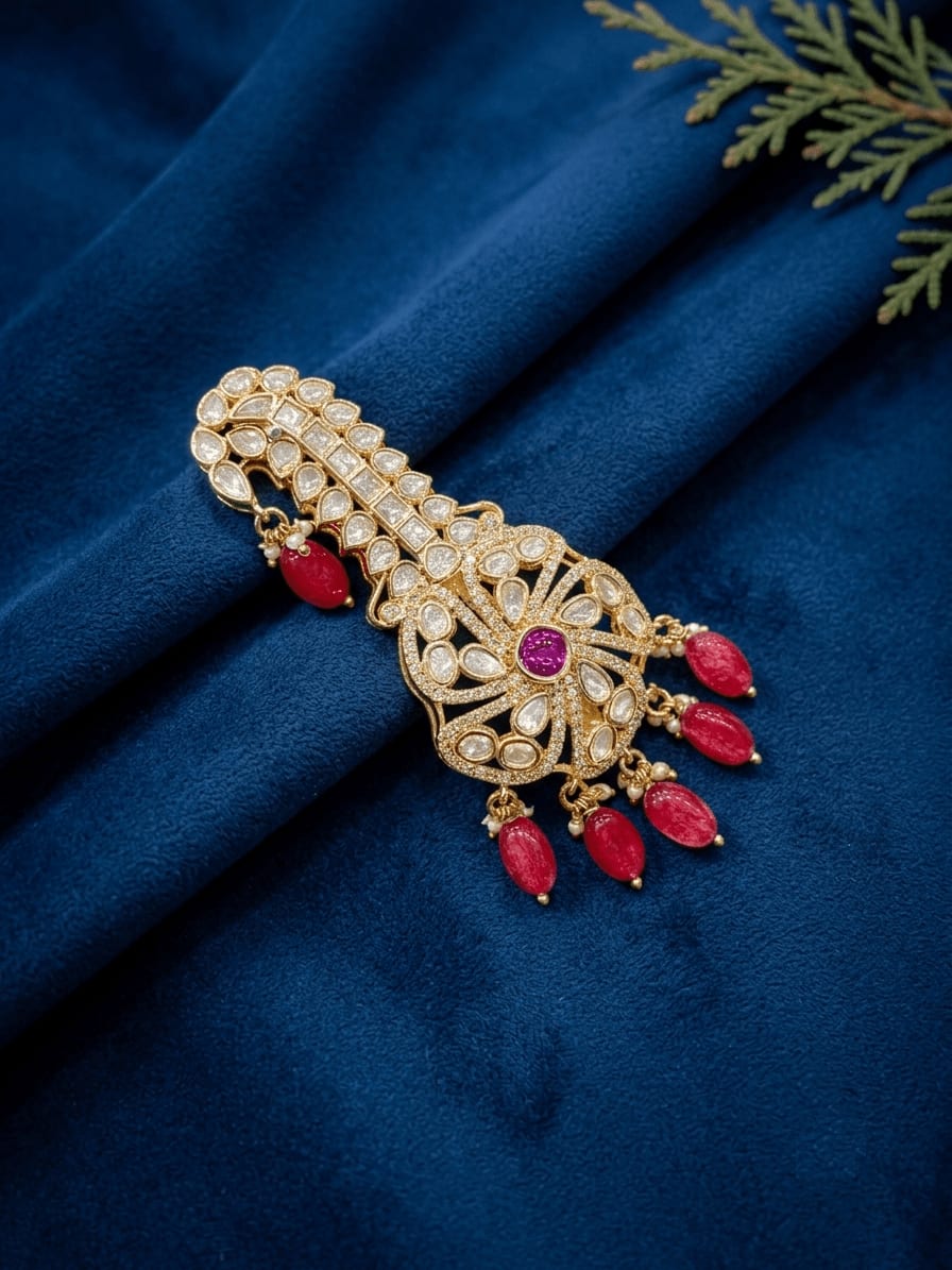 SIRINI Ruby Maharaja Kalgi — handcrafted Kalgi by Sirini Jewellery