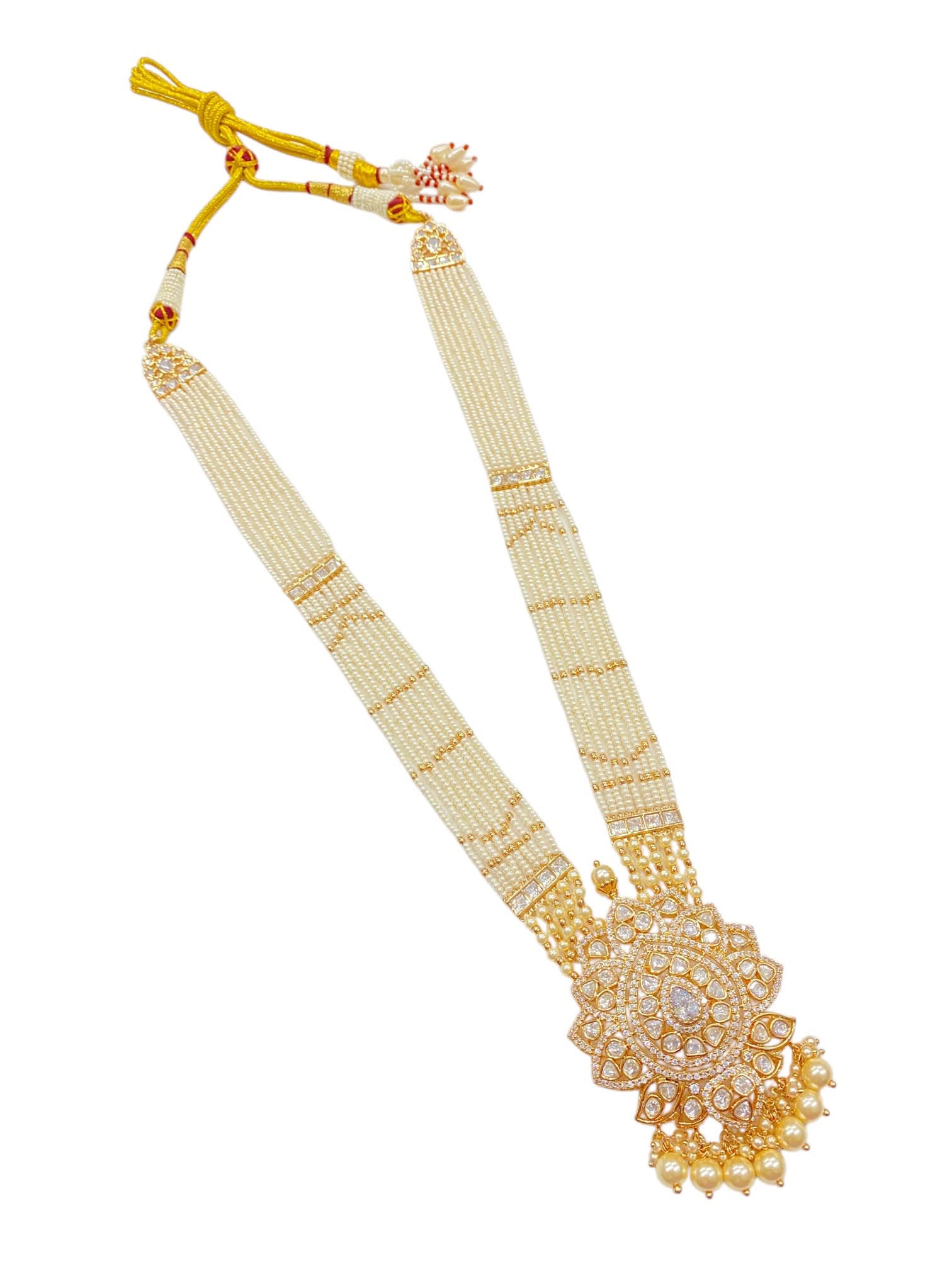 Rajvansh Ivory Veil Haar | Pure elegance inspired by the grace of royal heirlooms. thumbnail 3