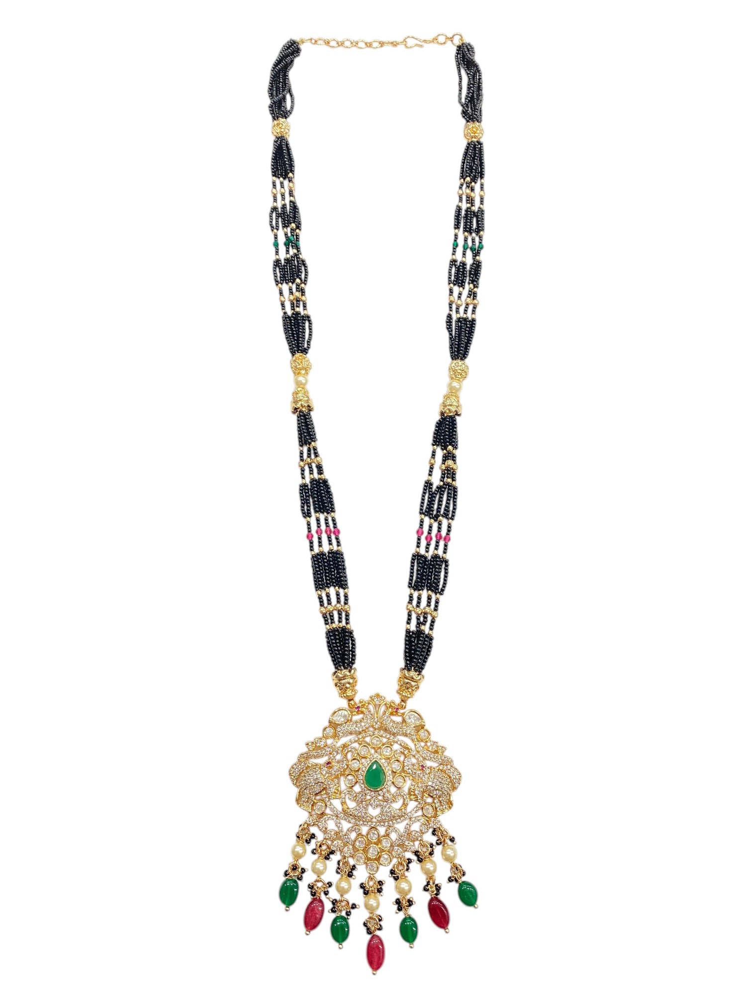 Navratna Kundan Mangalsutra Set thumbnail 2