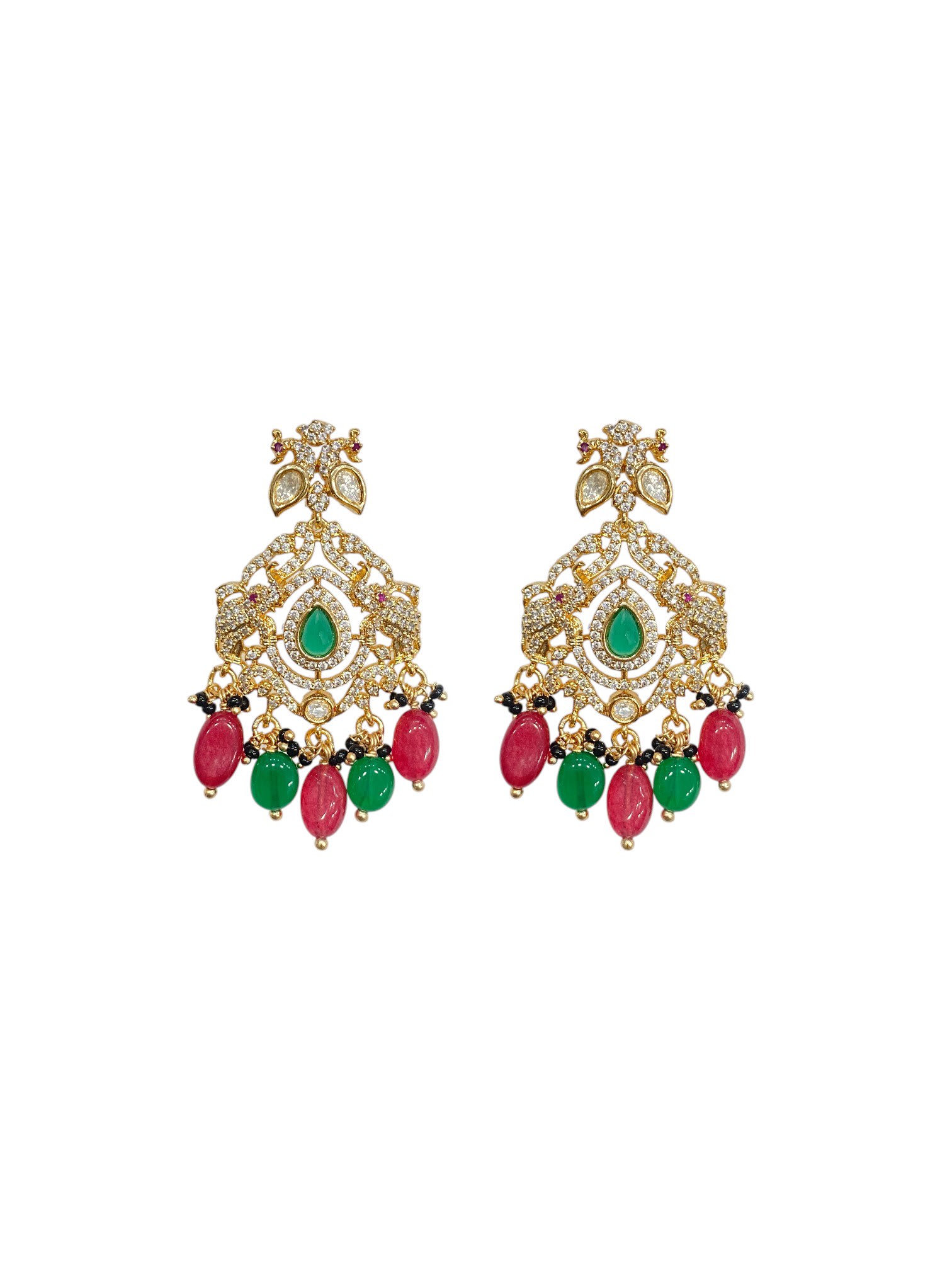 Navratna Kundan Mangalsutra Set thumbnail 4