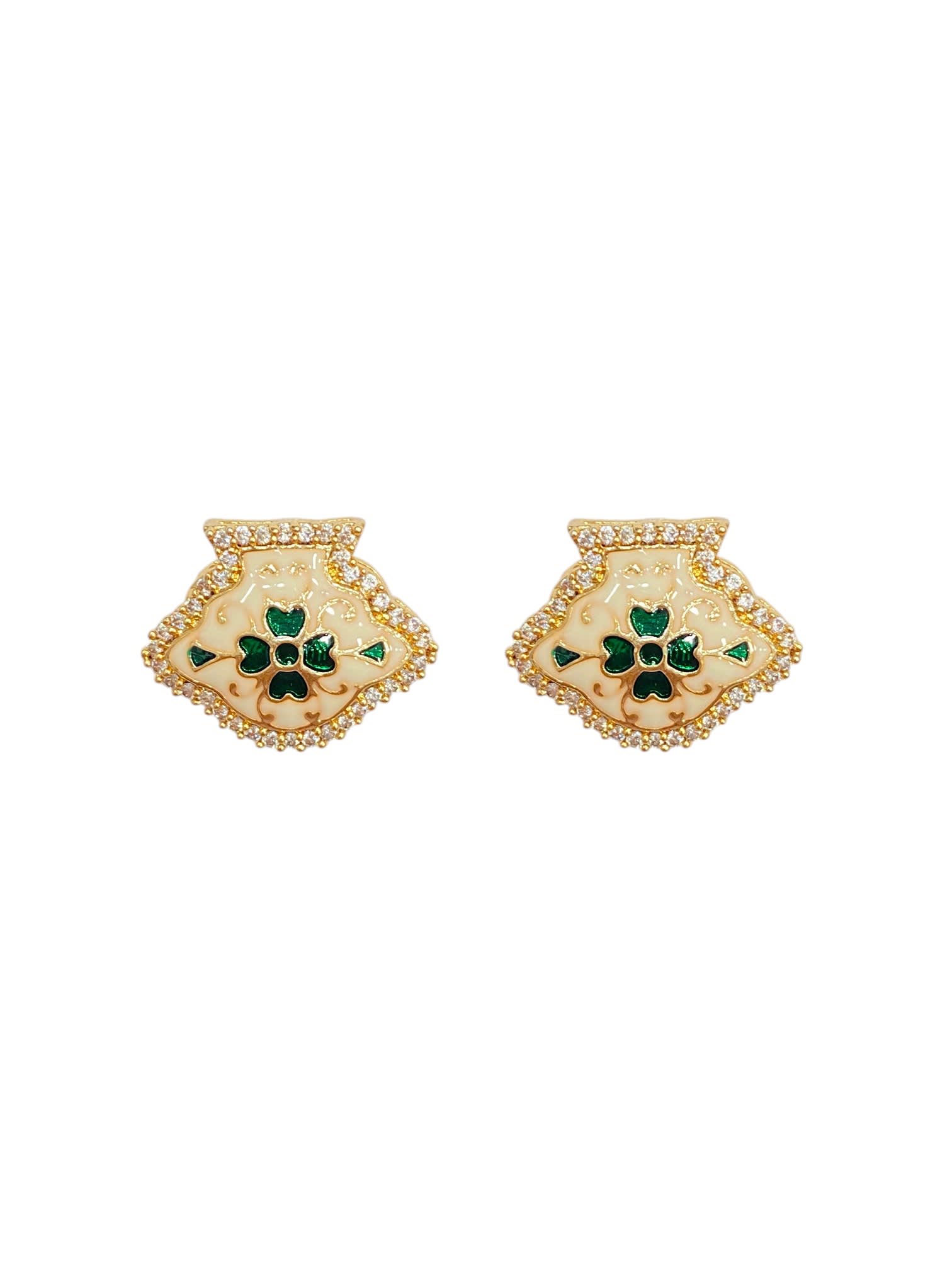 Green Meenakari Pendant Set thumbnail 4